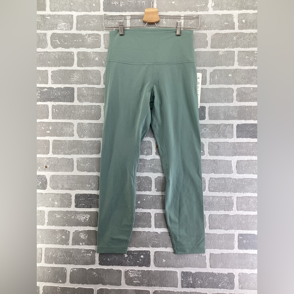 Lululemon Light Green Alight High‎ rise Pant 25" Size 8 New